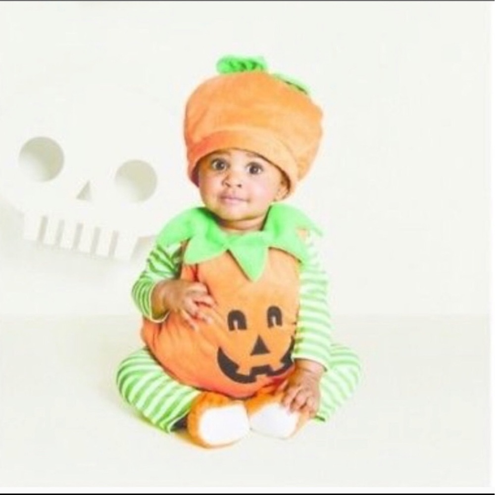 Baby Halloween Pumpkin costume set